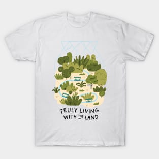 Truly Living with the Land - Dark T-Shirt